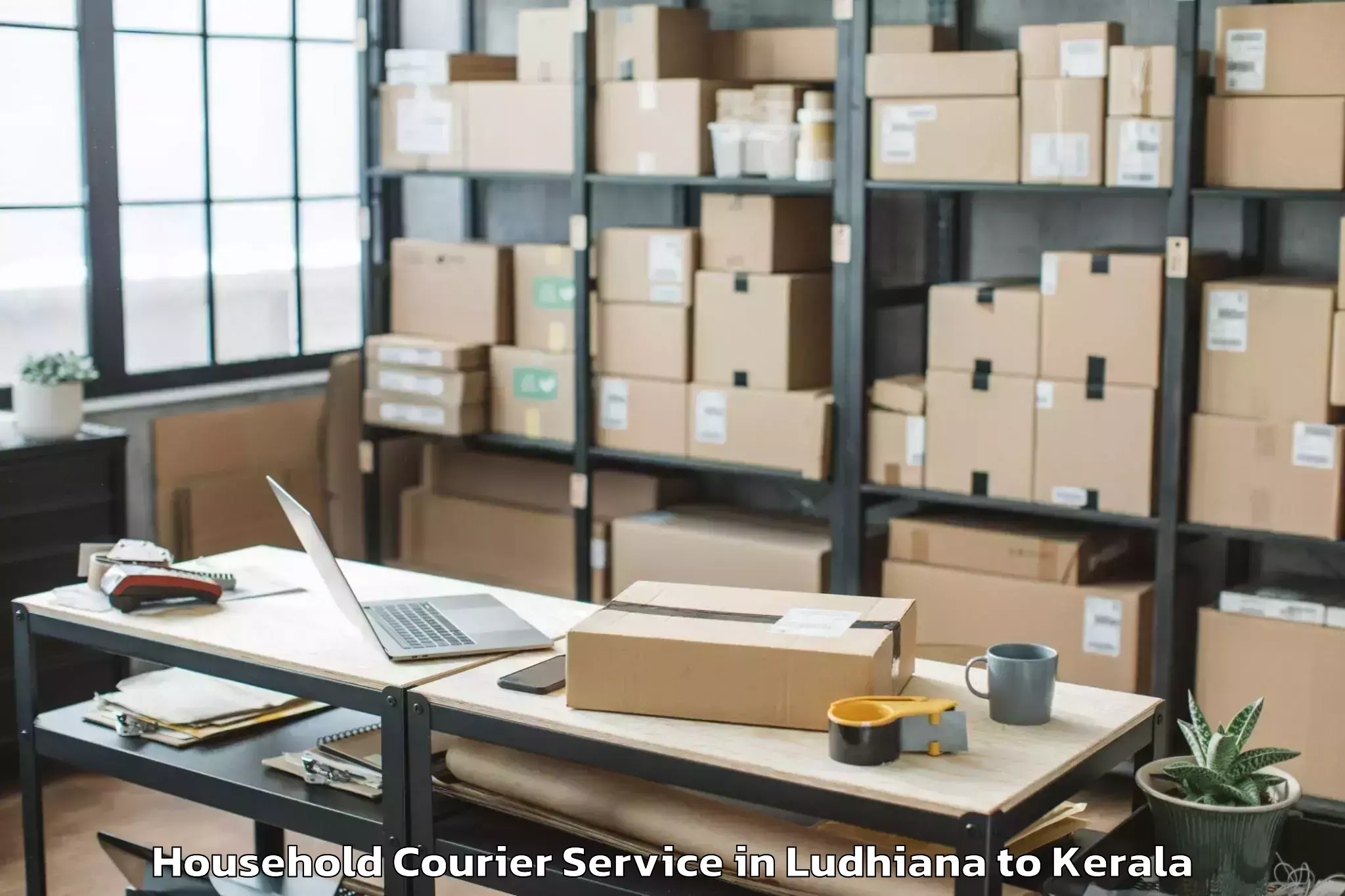 Get Ludhiana to Alangad Household Courier